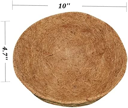 16 Inch Coco Liner for Planters, 2PCS Round Replacement Plant Basket Liner, Coco Fiber for Hanging Basket