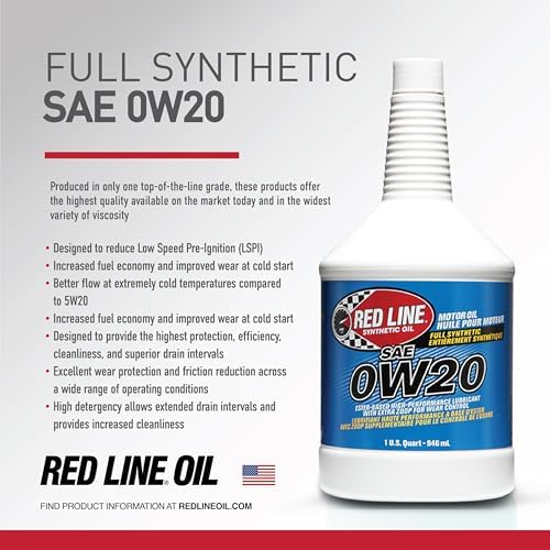 Red Line 11805 SAE 0W20 Fully Synthetic Motor Oil - 1 Gallon