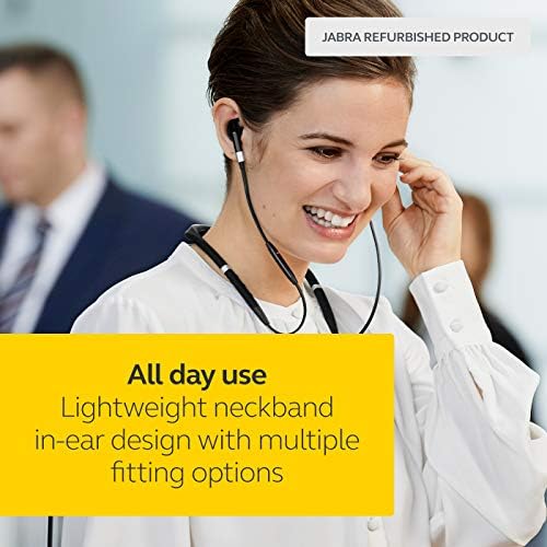 Jabra Evolve 75e MS Optimized Wireless Bluetooth Earbuds in Ear Noise Cancelling with Professional Sound (Renewed)