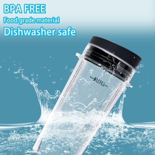 16oz Blender Cup Set Compatible with Ninja Replacement Parts