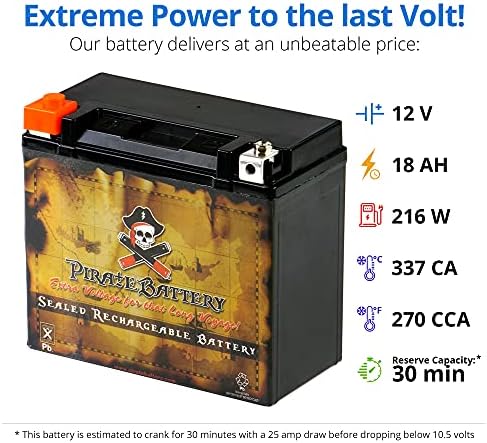 Rechargeable YTX20-BS Replacement High Performance Power Sports Battery