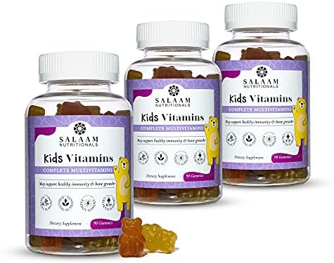 Salaam Nutritionals - Multivitamins, Multivitamins for Kids, Gummy Vitamins with 13 Essential Vitamins + Minerals, Bone and Immunity Support, 90 Count, 1 Pack