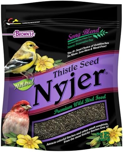 F.M. Brown's Song Blend Nyjer Thistle Seed for Pets, 2-Pound