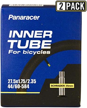 Panaracer Bicycle Tube, Schrader Valve, many different sizes, 35-48-60 mm valves, single or two pack