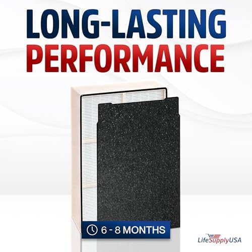 True HEPA Filter Replacement Compatible Whirlpool Whispure Air Purifier AP150 AP250 Sears Kenmore 83353, 83374 83234 SMALL by LifeSupplyUSA