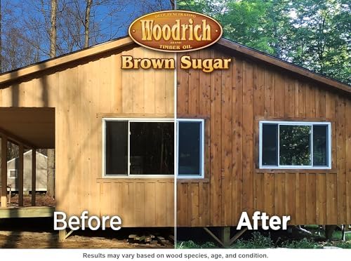 Timber Oil Deep Penetrating Stain for Wood Decks, Fences, Siding, and Log Cabins - 1 Gallon, Western Cedar (Covers 150 sq. ft.)