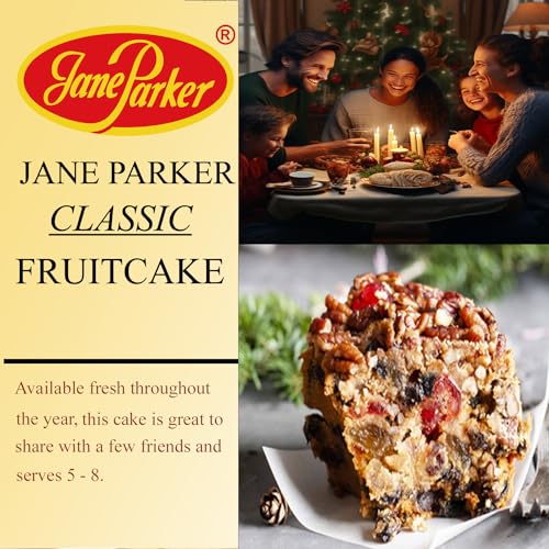 Jane Parker Classic Light Fruit Cake 16 Ounce (1 pound) Fruitcake in Box