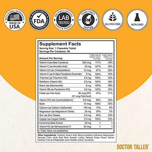NuBest Doctor Taller Kids - Support Bone Strength with Multivitamins, Multiminerals