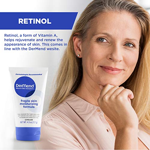 DerMend Fragile Skin Moisturizer 4.5 oz - Firms Aging Skin & Mature Skin | Specialized Formula to Restore & Rejuvenate Mature Skin