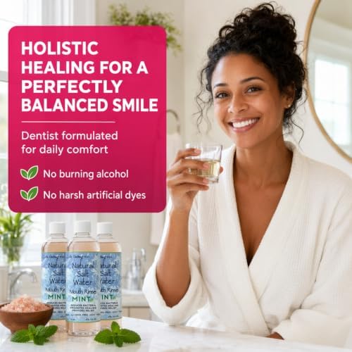Dale Audrey Pink Himalayan Salt Water Rinse, Cinnamon Mouthwash, 16 oz