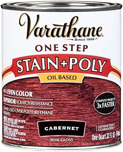 Varathane 243863 Oil-Based One Step Stain + Poly Spray, 12 oz, Golden Pecan