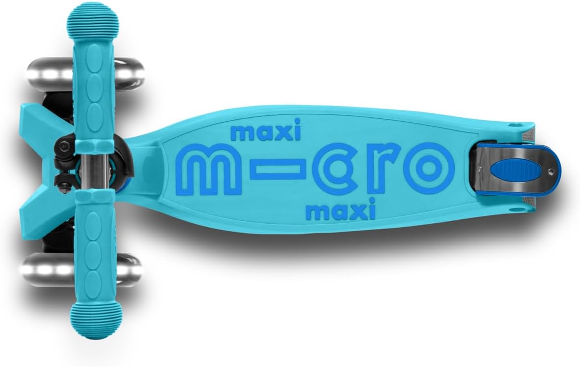 Micro Kickboard | Maxi Foldable LED Kids Scooter for Ages 5-12 | Children