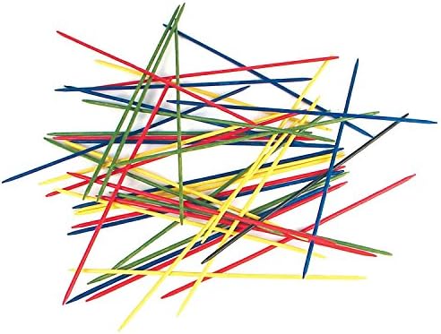 Toysmith Neato Pick-Up Sticks Classic Skill Game, Assorted, 41 Pieces | Wooden Sticks, Storage Case, Classic Skill Game, Tabletop Play