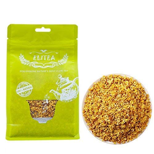 ELITEA 4oz Dried Osmanthus Flower Herb Loose Leaf Tea 100% Fragrant Natural Herbal Tea 115 g