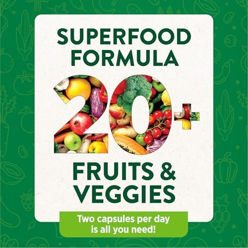 Nature's Truth Super Fruits and Veggies | 60 Vegan Capsules