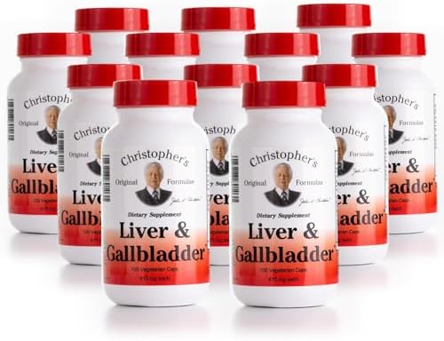 Christopher's Original Formulas Liver & Gallbladder Formula Capsules - Gallbladder Supplements with Digestive Enzymes & Natural Herbs