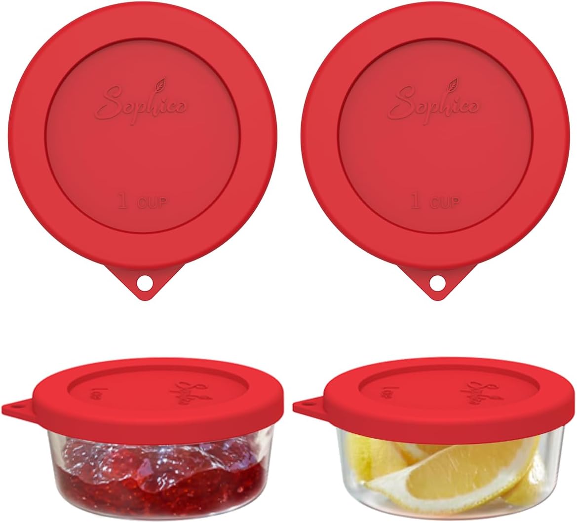 SOPHICO 1 Cup Round Silicone Replacement for Pyrex & Anchor Hocking 7202-PC