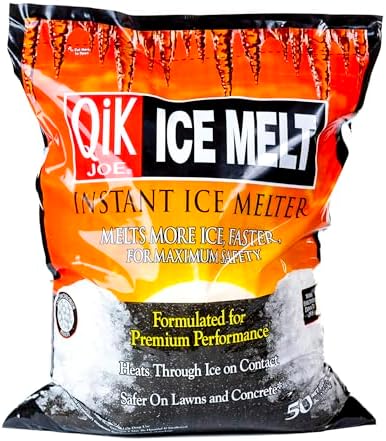 Calcium Chloride Ice Melt - Instant Snow and Ice Melt for Sidewalks, Driveways, Steps, and Parking Lots - Deicer for Concrete, Asphalt