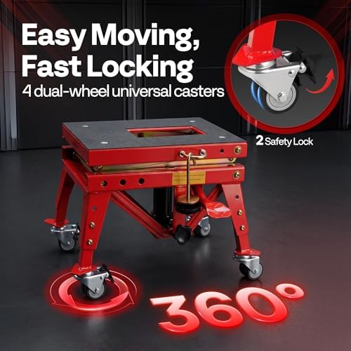 VIVOHOME 350 Lbs Heavy Duty Hydraulic Motorcycle Lift Jack