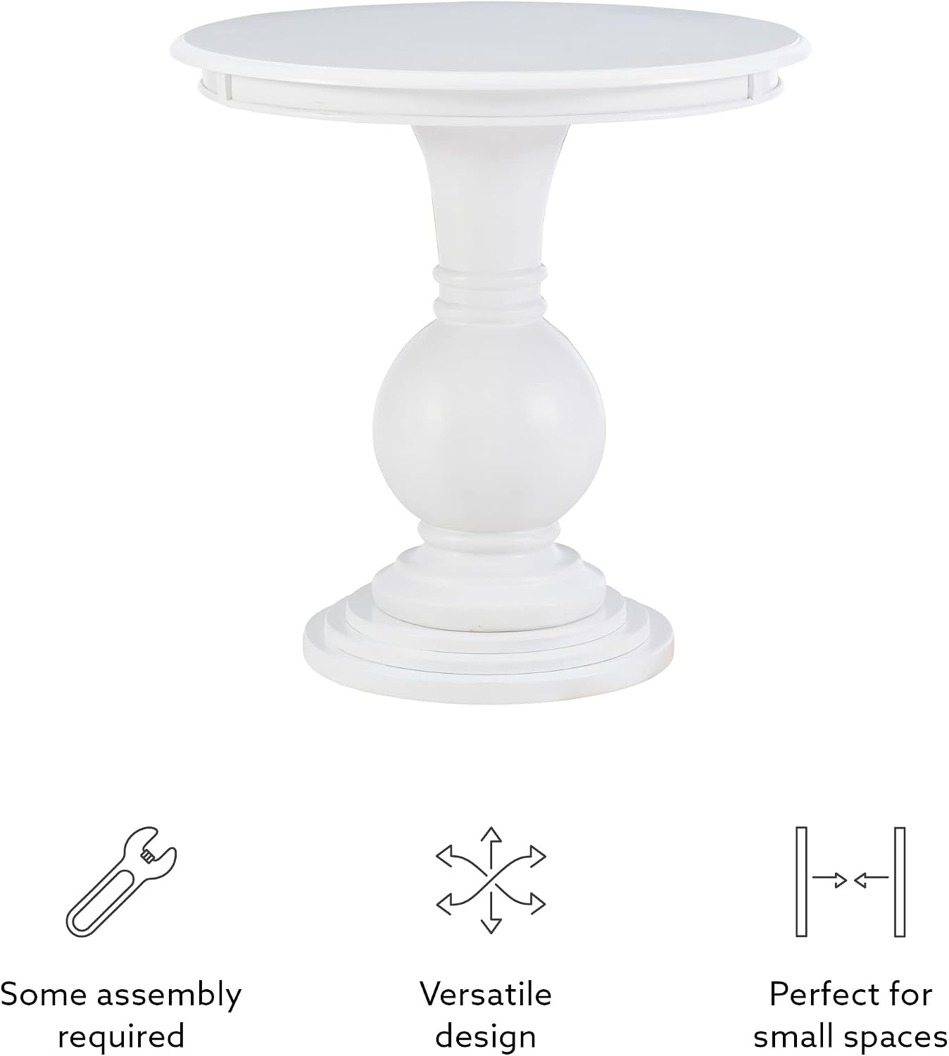 Powell 809-350 Espresso Round Accent Table 26"L x 26"W x 26"H