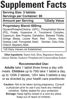4 Neuro Care - Improve Memory - 100% Natural - Dietary Supplement