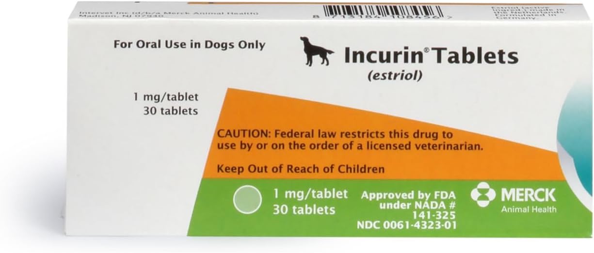 INCURIN (Estriol) Tablets for Dogs, 1-mg, 30 Tablets