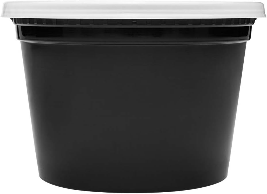 Karat [32oz - 240 ct] Clear PP Injection Molded Round Deli Containers with Lids (FP-IMDC32-PP)