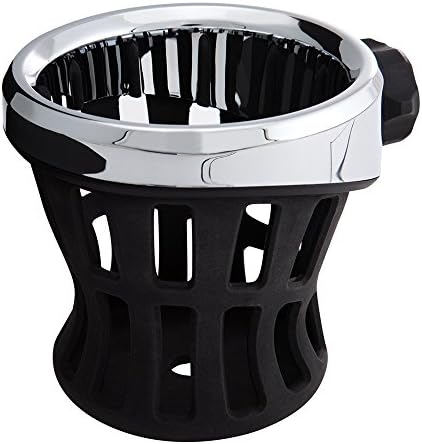 Ciro Drink Holder Passenger Perch Mount '14-up Harley-Davidson, Chrome 50422