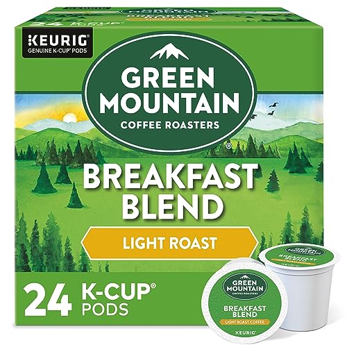 Green Mountain Coffee Roasters Breakfast Blend Single-Serve Keurig K-Cup Pods, Light Roast Coffee, 96 Count