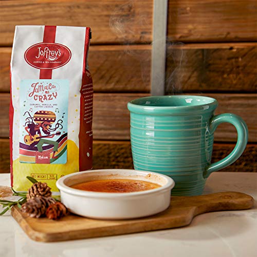 Joffrey's Coffee - French Vanilla, Flavored Coffee, Artisan Medium Roast, Arabica Beans, Vanilla Custard & Caramel Flavor, Gluten-Free, No Sugar (Ground, 16 oz)