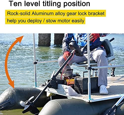 AQUOS Haswing 12V 65lbs 35.5in Brushless Transom Trolling Motor