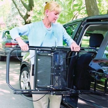 U-Step II Walker Black with Seat, Basket and Laser Light