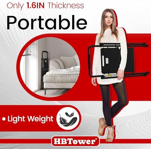HBTower Step Ladder, Folding Step Stool with Wide Anti-Slip Pedal