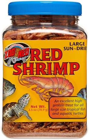 Zoo Med Large Sun-Dried Red Shrimp 10oz Each (2 Pack)