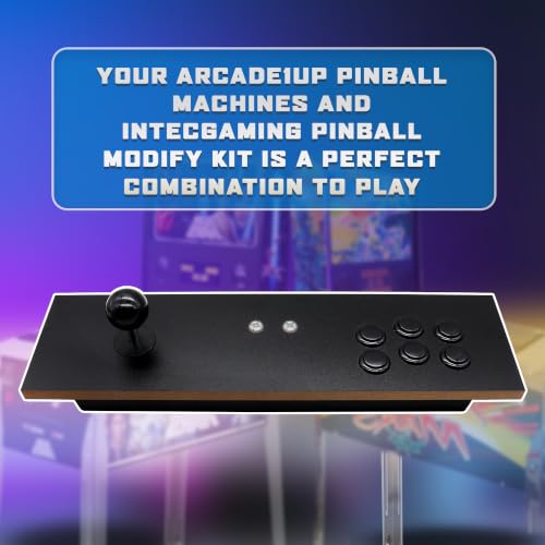 IntecGaming Switch Fighting Stick for Arcade1Up'S Digital Pinball - Expand Your arcade 1up Pinball Games, Play Your Switch on The Pinball