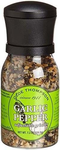 Olde Thompson Adjustable Grinder, Garlic Pepper, 7.3 oz