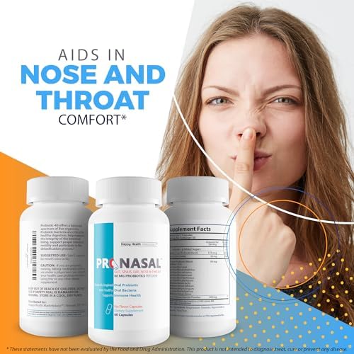 Pro Nasal - Our Best Sinus Support Supplement - Ear Nose Throat Probiotics - Sinus Probiotic for Natural Sinus Support - Oral Probiotics for Mouth