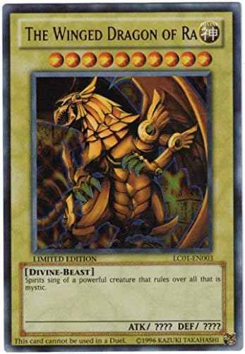 Yu Gi Oh Legendary Collection Ultra Rare God Card Set of 3 Egyptian God Cards Slifer, Obelisk Ra (Limited Edition) Ultra Rare Version