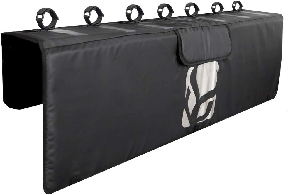 Demon Tailgate Pad for Mountain Bikes with Tool Pocket for Mechanic Tools/Tailgate Cover with Secure Bike Frame Straps
