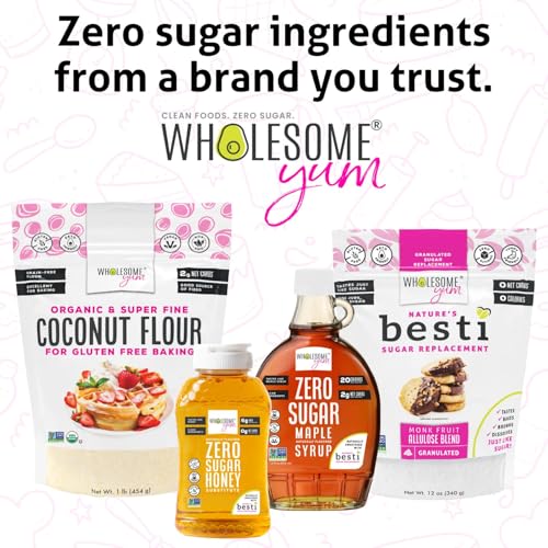 Wholesome Yum Premium Organic Coconut Flour For Baking, Keto, Gluten Free