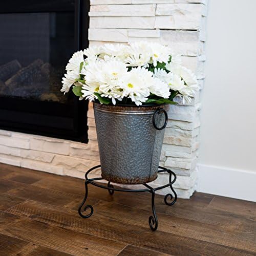 Achla Designs Piazza Flower Pot Plant Stand, Small,Black