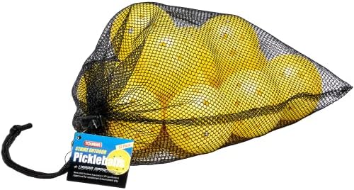 Tourna Strike Outdoor Pickleballs (36 Pack) USAPA Approved, Optic Yellow (PIKL-36-OY-O)