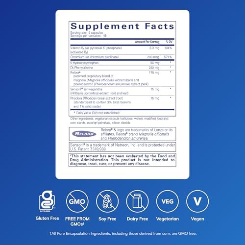 Pure Encapsulations CarbCrave Complex | with Sensoril Trim to Help Moderate Carbohydrate Intake and Lessen Appetite* | 90 Capsules | With Sensoril