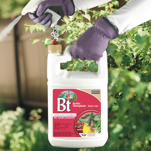Bonide Captain Jack's Bacillus Thuringiensis BT, 32 oz | Ready-to-Use Spray, Worm & Caterpillar Control, For Organic Gardening