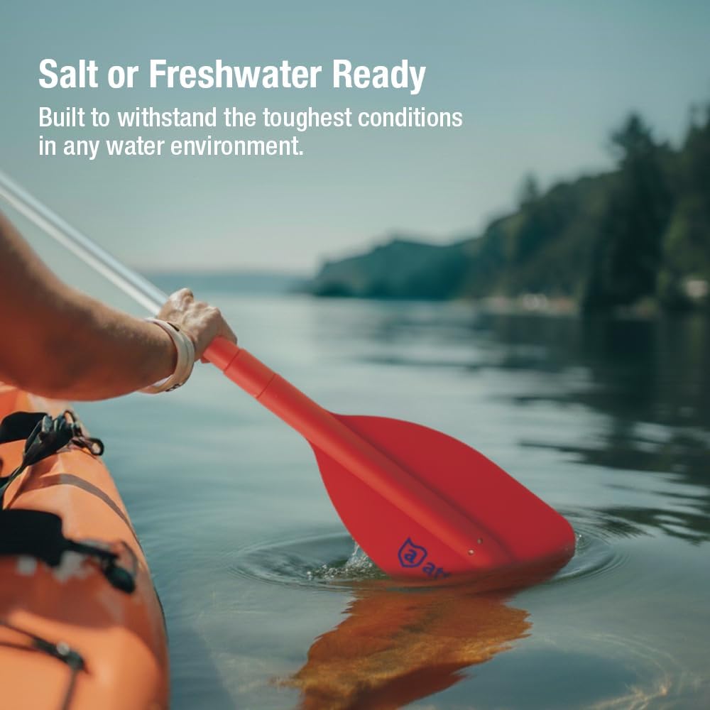 Attwood Emergency Telescoping Paddle for Boating, Orange