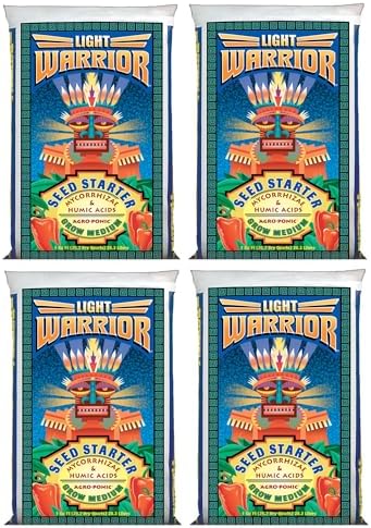 FoxFarm Light Warrior Seed Starter Growing Medium, 1cu ft - Beneficial for Seed Germination and Root Development, Indoor/Outdoor Cultivation - Ideal Nutrition for Plant Seedlings
