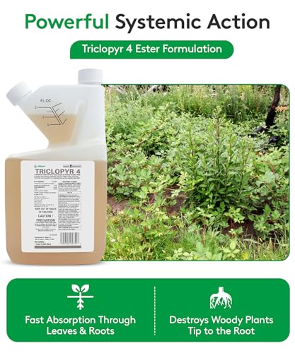 ALLIGARE - : Triclopyr 4 Herbicide Selective Weed Killer for Woody Plants, Brush for Forestry, Pastures, Rights-of-Way & Industrial Sites - Compare to Garlon 4 & Remedy - 1 Gallon