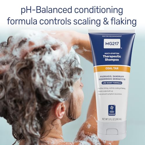 MG217 Psoriasis Medicated Conditioning 3% Coal Tar Shampoo 8 Fl Oz