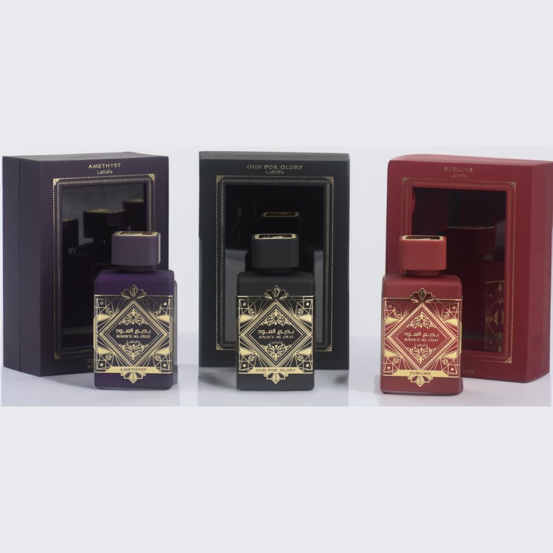 Lattafa Perfumes Bade'e Al Oud, Oud for Glory for Unisex Eau de Parfum Spray, 3.4 Ounce
