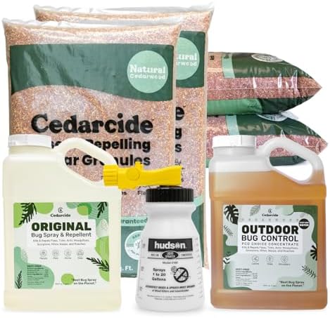 Cedarcide Complete Pest Control Kit (Large) Contains Cedarcide Original (Gallon) + Outdoor Bug Control Concentrate (Gallon) Lawn Bug Spray Kills and
